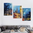 thumbnail image 4 of Shiartex Fall Decor City Street Scene Canvas Wall Art 3 Piece Set Ready to Hang 12x16x3pcs, 4 of 4