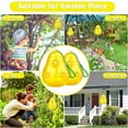 thumbnail image 6 of G·PEH Bee Traps Catcher Outdoor Hanging Wasp Repellent Trap Deterrent Killer Insect Catcher Non-Toxic Reusable Hornet Yellow Jacket Trap 2 Pack (Orange, Pear Shape), 6 of 8