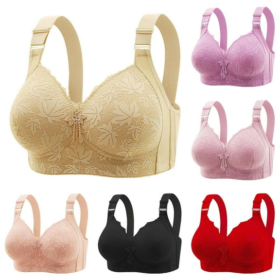 Chroia Women's Full Coverage Minimizer Bra - Non Padded, Wire-Free, Plus Size Comfort