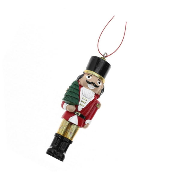 yeacher Festive Nutcracker Resin Pendant: Unique Christmas Tree Ornament & Holiday Decoration, Perfect Gift for Nutcracker Lovers, Hand-Painted Vintage Design, 50g Each