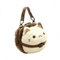 thumbnail image 6 of Fashionable Cats Plush Purse For Women Comfortable Plush Texture Top Handle Bags For Shopping And Outings, 6 of 10