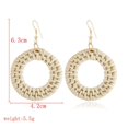 thumbnail image 1 of 5 pares de aretes largos con borlas, aretes colgantes bohemios hechos a mano para mujeres y niñas, aretes llamativos con cuentas hechos a mano, 1 of 5