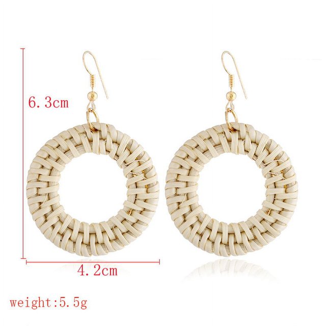 5 pares de aretes largos con borlas, aretes colgantes bohemios hechos a mano para mujeres y niñas, aretes llamativos con cuentas hechos a mano