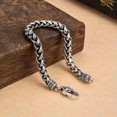 thumbnail image 3 of K-KED Pure S925 Sterling Silver 7mm Lucky Wheat Link Women Men's Bracelet 7/7.9inch-18cm/7.1inch-28-29g, 3 of 6