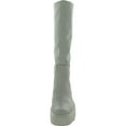 thumbnail image 5 of Sam Edelman Womens Larina Leather Pull On Knee-High Boots Gray 8.5 Medium (B,M), 5 of 5