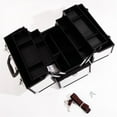 thumbnail image 2 of [US-W]SM-2083 Aluminum Alloy Makeup Train Case Jewelry Box Organizer Silver, 2 of 9