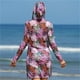 thumbnail image 4 of Trajes de baño para mujer, Trajes de baño para mujer, Traje de baño de tres piezas con tirantes de bikini estampados para mujer, Traje de baño de nailon para mujer, 4 of 9