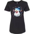 thumbnail image 3 of Inktastic Holiday Snowman Women's T-Shirt, 3 of 5