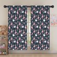 thumbnail image 5 of Blackout Kids Curtains,Dark Blue Ballerina Swan Pattern Childrens Insulated Curtains Set Of 2,Bedroom Essentials,Toddler Room Decor 52"x63", 5 of 5