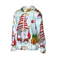 thumbnail image 3 of Goofa Funny Christmas Gnome Printed Women's UPF 50+ Sun Protection Hoodie Jacket Lightweight Long Sleeve Sun Shirt for Women with Pocket Hiking Outdoor-Large, 3 of 9