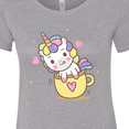 thumbnail image 4 of Inktastic Teacup Unicorn Women's T-Shirt, 4 of 5