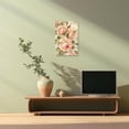 thumbnail image 4 of ZHONGYUTONG Peony Wall Art Pink Flower Canvas Vintage Blossom Floral Pictures Elegant Peony Painting for Living Room Decor Framed (28.00" x 42.00"), 4 of 5