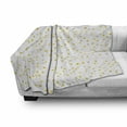 thumbnail image 2 of Yellow Polka Dot Soft Flannel Fleece Throw Blanket, Repetitive Spots Randomly Scattered on a Plain Backdrop, Cozy Plush for Indoor and Outdoor Use, 70" x 90", Earth Yellow Pale Tan, by Ambesonne, 2 of 5