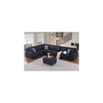 thumbnail image 2 of Devion Furniture Shelaine Artificial Leather Modular Sectional With Ottoman - Black, 2 of 5