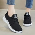 thumbnail image 2 of Zapatillas deportivas de malla transpirables para mujer, informales, con cordones, cómodas, deportivas, a la moda para estudiantes, 2 of 9
