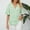 Green, variant on ALLLIST Cute Summer Tops for Women Blue Solid Flounce V-Neck Short Sleeve T-Shirts Womens Blouses Dressy Casual S