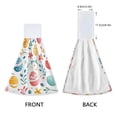 thumbnail image 3 of Yayeee Kitchen Hanging Hand Towels Set of 2 with Loop Bathroom Absorbent Tie Towel, Cute Easter Eggs, 3 of 7