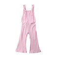 thumbnail image 1 of EYIIYE Combinaison Sans Manches pour Filles Tout-Petits Été Imprimé Rayures Pantalons, 1 of 6
