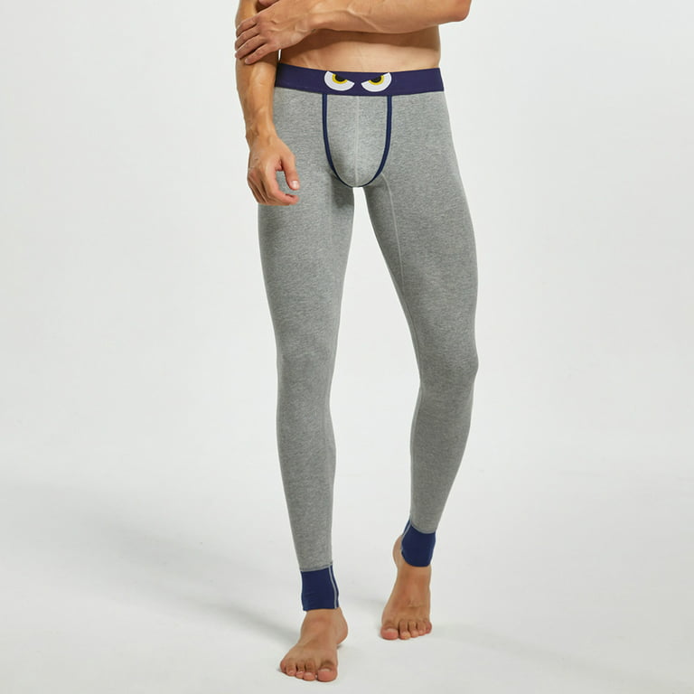 Winter Thermal Underwear Men Long Sleeve Sweat Leggings Quick Dry S Grey