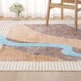 thumbnail image 5 of Cydiria Modern Soft Abstract Faux Wool Area Rug, 6' x 9', Orange, 5 of 8