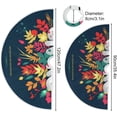 thumbnail image 3 of GZHJMY Thanksgiving Tree Skirt Pumpkin Xmas Tree Skirt Floor Door Round Mat Decorations for Holiday Party Home Christmas Day Ornaments, 35.4", 3 of 6
