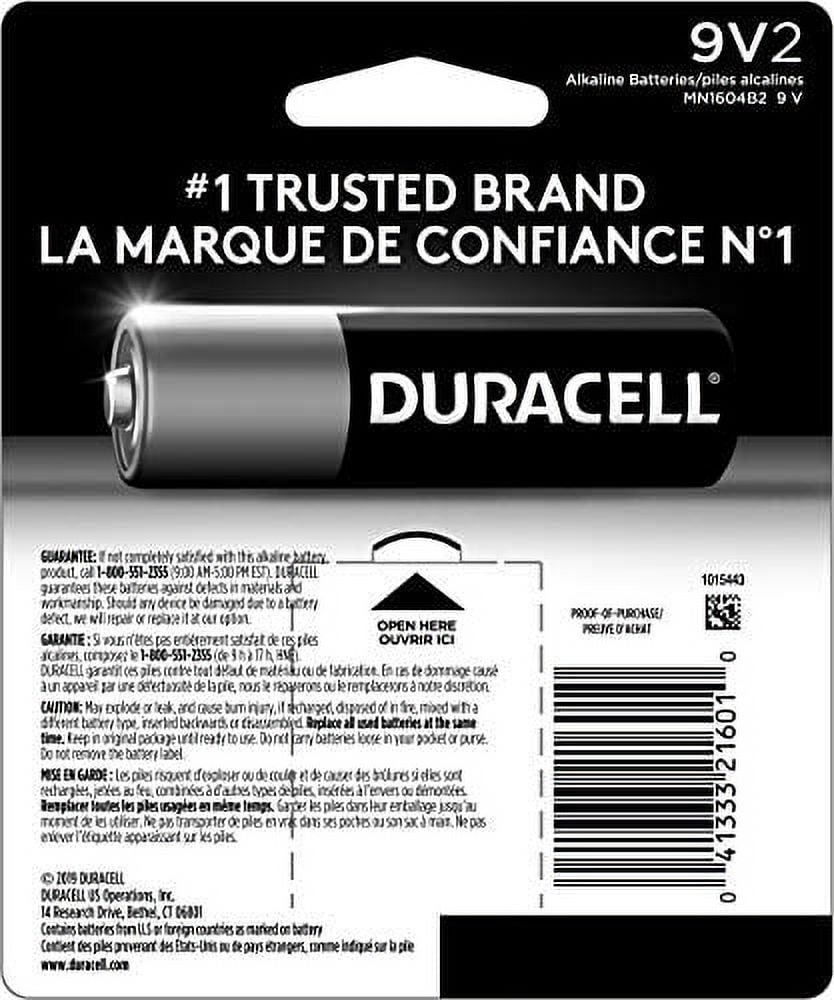 Duracell - CopperTop 9V Alkaline Batteries - long lasting, all