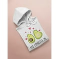 thumbnail image 3 of Romantic  Avocados Hoodie Women -Image by Shutterstock, Female 3X-Large, 3 of 4