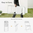 thumbnail image 2 of LIFERECORD 6 Pcs Plastic Folding Chair Indoor Outdoor Activity Lightweight Folding Chair, 2 of 4
