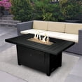 thumbnail image 2 of Sunbeam Serenity Modern Style Aluminum Fire Table in Black Finish, 2 of 5