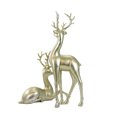 thumbnail image 2 of Christmas Gold Sitting/Standing Reindeer Figurine Christmas Retro Deer Tc00889*Tc01552, 2 of 3