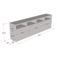 thumbnail image 6 of Disparo WH-05 Fireplace TV Stand for TVs up to 90", Modern High Gloss 79" Entertainment Center, Electric Fireplace TV Media Console with Storage Cabinets and LED Lights, 6 of 6