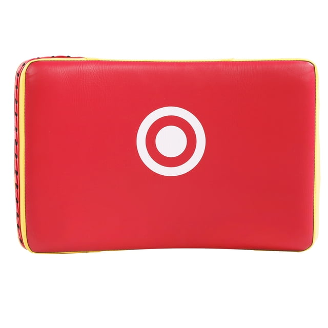 Training Chest Target, Curved Hand Target, Tear Resistant High Density Durable PU Leather Punching Hand Foot Pad, For Taekwondo Training Boxing Red Yellow