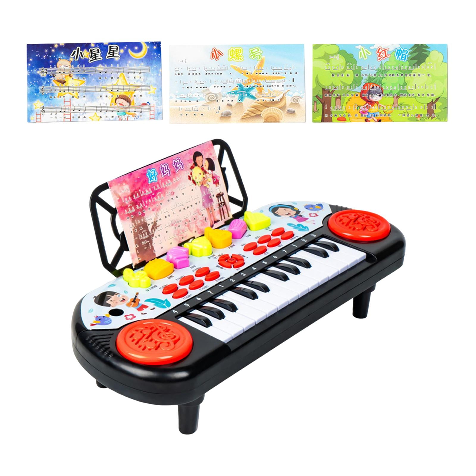 LeeQinersw 24 Keys Electronic Pianos Kids Piano Keyboard Portable Piano Electronic Keyboard Red