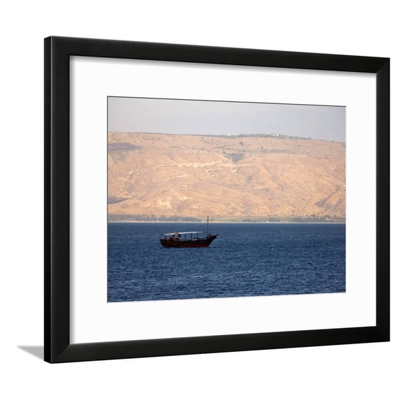 Boat on the Sea of Galilee, Israel, Middle East, Scenic Transportation Framed Art Print Wall Art Sold by Art.Com