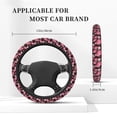 thumbnail image 5 of Fotbe Rose Flowers Steering Wheel Cover Universal 15 in Car Accessories for Men Women,Steering Wheel Protector Comfortable Protective Case for SUV Sedan Decor, 5 of 8