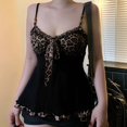 thumbnail image 5 of Womens Y2K Tank Top Flower Graphic Camis Vintage Print Mini Gothic 2000s Clothes, 5 of 9