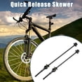 thumbnail image 2 of Pair Bike Bicycle Quick Release Axles Skewers Lever Front Rear Bike Axle 140mm 180mm Black Carbon Fiber, 2 of 7