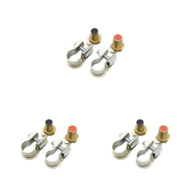 bedienty 2 Pieces Terminals Clamp Metal Connector Car Supplies Battery Clip 3Set