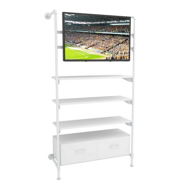 Econoco PSFSTV-FWH TV Kit de Montage pour PSFS96WH & PSORWH&44; Brillant Blanc
