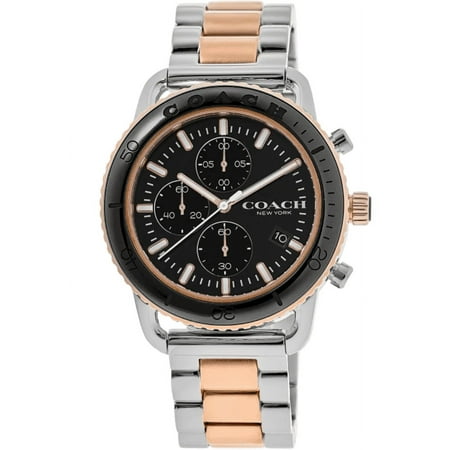 Coach Cruiser Black Chronograph Dial Two-Tone Steel Men's Watch 14602597