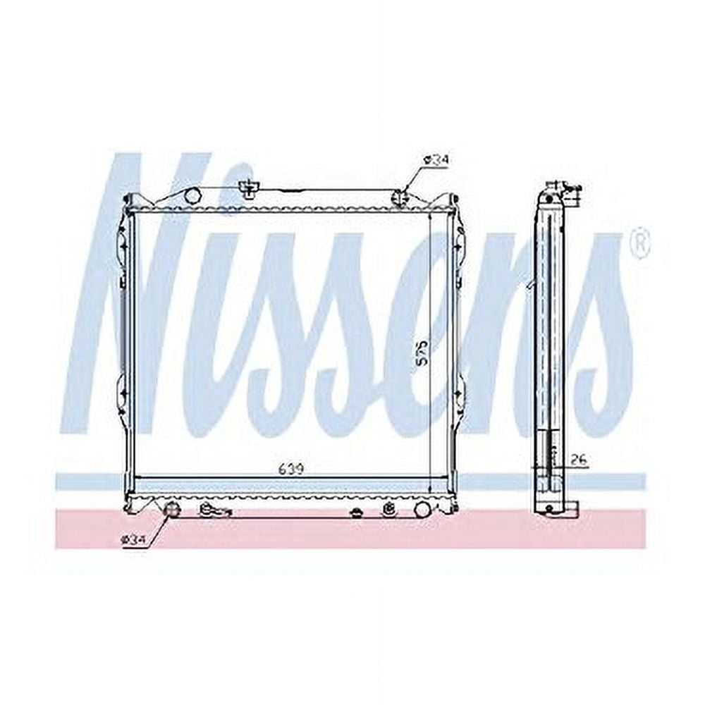 Nissens 647551 Radiator w/Integrated Transmission Oil Cooler