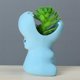 thumbnail image 2 of Blue Ceramic Cartoon Animal Flower Pot for Desktop Decor 2Pcs, 2 of 2