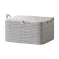 thumbnail image 4 of 2DXuixsh Storage Bag Collapsible Quilted Down Jacket Storage Bag Large Capacity Moving Compression Bag Silk Packing Bag Down Jacket and Bedding Storage Bag Grey, 4 of 7