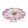 thumbnail image 3 of ViLaViDeca Tapis de Sol en Forme de Fleur Transfert de Chaleur 3D pour Canapé Chambre Salon, 3 of 6