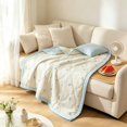 thumbnail image 7 of Printed Lightweight Summer Quilt – Soft Breathable Cotton Blanket for Air Conditioning Room, 39.37x59In Machine Washable, 7 of 7