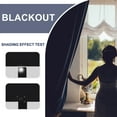 thumbnail image 3 of JIUZHEN Blackout Curtains for Bedroom - Thermal Insulated Room Darkening Rod Pocket Curtains for Living Room, Set of 2 Panels with Tiebacks, 38 x 45 Inch Length, Black, 3 of 7