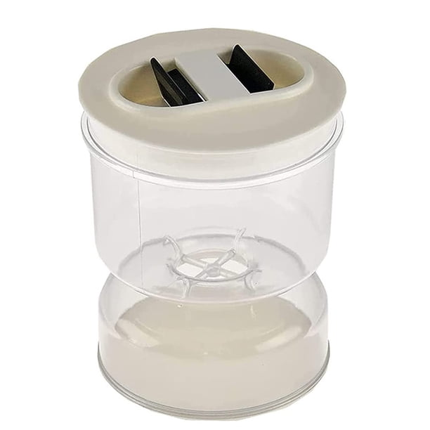 Toystoory Plástico vegetal reloj de arena tarro sellado a prueba de fugas ensalada contenedor de mantenimiento fresco casa jugo separador organizador Cocina y Comedor Toystoory HA062316-00B
