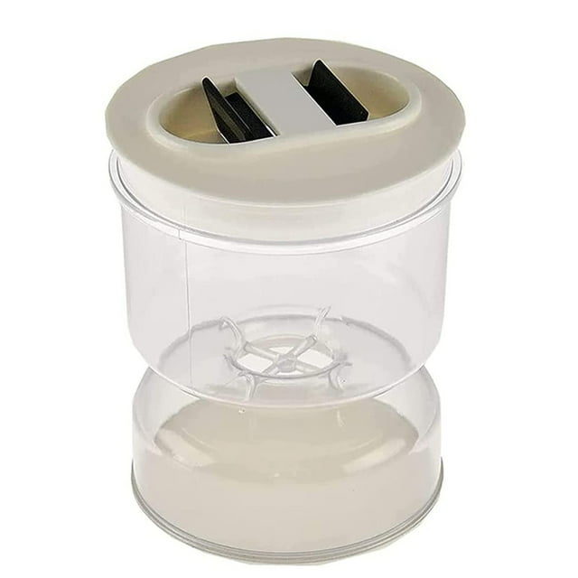 Naiovety Organizador de separador de jugo de contenedor de almacenamiento de tarro de reloj de arena vegetal Cocina y Comedor Naiovety HA062316-00B