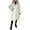 White, variant on ZHOUCHANKIDS Elegant Long Quilted With High Gloss Finish And Notched Collar For Women Winter Fashion Outerwear Cozy Layering Brown XXXL