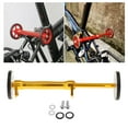thumbnail image 4 of Reemplazo de rueda y varilla de extensión para bicicleta plegable de aleación de aluminio Oro plata, 4 of 9
